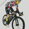 artistic cyclist man diamond paintings