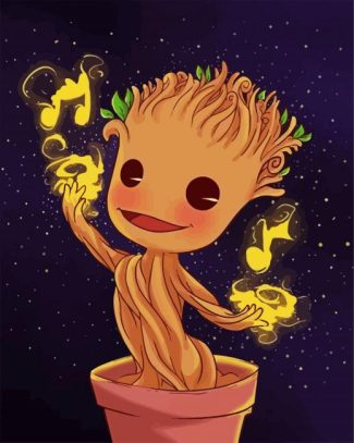 baby groot diamond painting