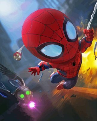 baby spider man diamond painting