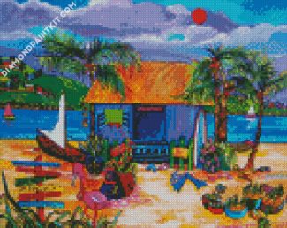 beach shack diamond paintings