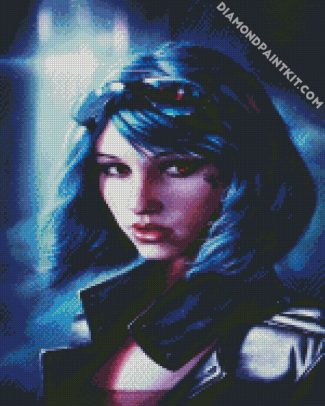 beautiful Cyberpunk girl diamond paintings