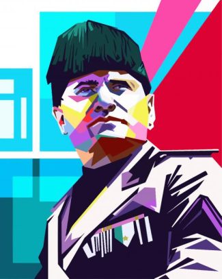 benito mussolini Pop Art diamond painting