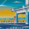 Biarritz Beach Poster diamond painting