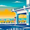 Biarritz Beach Poster diamond painting