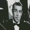 Black And White Sean Connery diamond painting