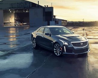 Black Cts V Car diamond painting