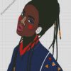 Black Girl With Dread diamond painting