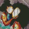 black mother daughter diamond paintings