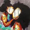 black mother daughter diamond painting