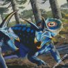 blue Dinosaur diamond paintings