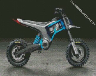 blue Dirtbike diamond paintings