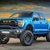 blue ford F150 diamond painting