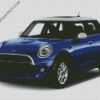 Blue Mini Cooper diamond painting