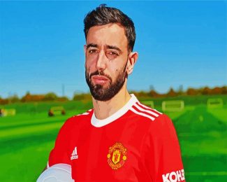 bruno fernandes Football Player diamond painting