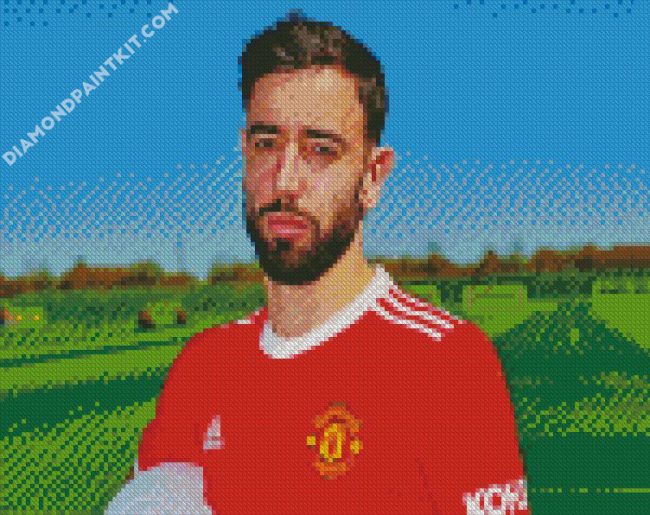 bruno fernandes Football Player diamond paintings