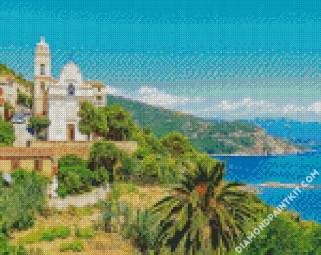 Cargese Corsica diamond painting