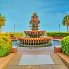 charleston sc pineapple fountain diamond painting