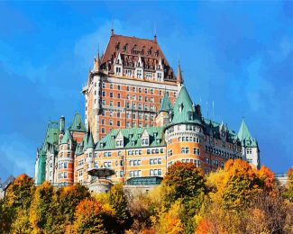 Chateau Frontenac Quebec diamond painting