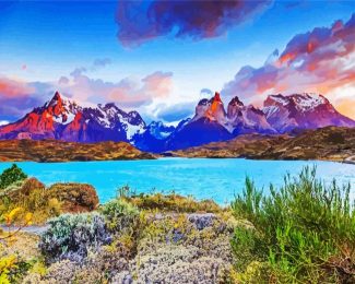 Chile Torres Paine National Park diamond painting