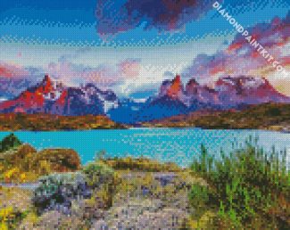 Chile Torres Paine National Park diamond painting