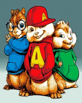 chipmunks Animation diamond painting