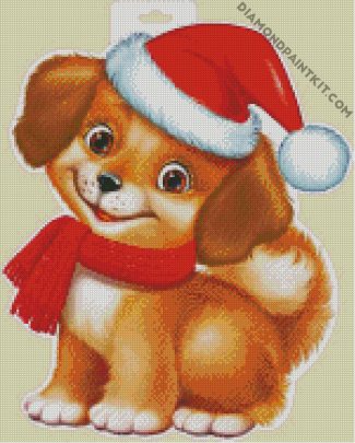 christmas dog diamond paintings