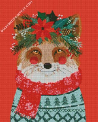 christmas fox diamond paintings