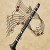 clarinet Musical Instrument diamond painting