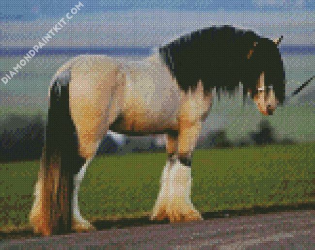 Clydesdale diamond painting