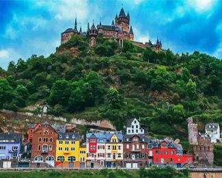 Cochem Town Germany diamond Painting