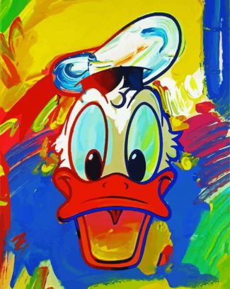 colorful donald duck diamond painting