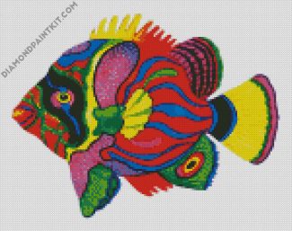 Colorful Fish diamond painting