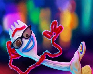 Cool Forky diamond painting