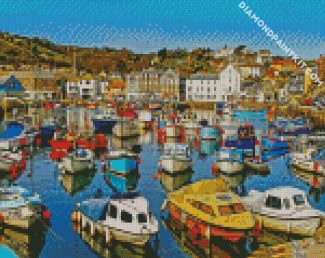 Cornwall Boats diamond painting