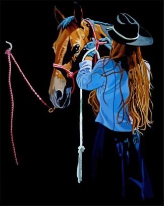 Cow Girl diamond painting