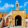 Crete Agia Triada Tzagaroli Monastery diamond painting