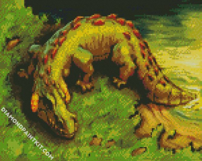 Crocodile Art diamond painting