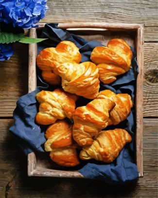 Croissants Food diamond painting