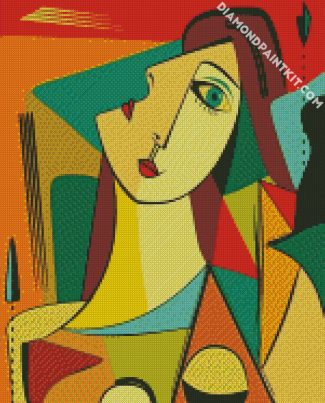 Cubism Woman diamond painting