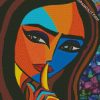 Cubism Woman Face diamond painting