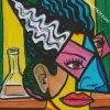 Cubist Face diamond painting