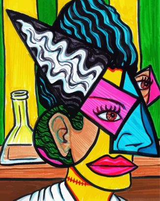 Cubist Face diamond painting