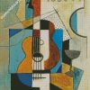 Cubist Guitar diamond painting