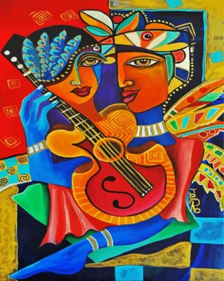 Cubist Musicians diamond painting