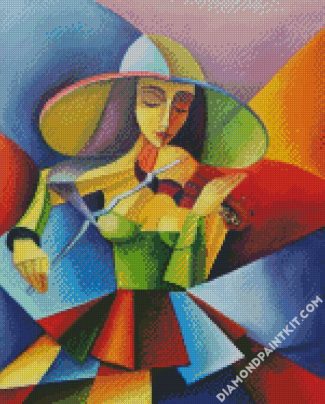 Cubist Woman diamond painting