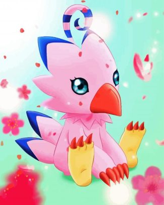 cute Biyomon digimon diamond painting