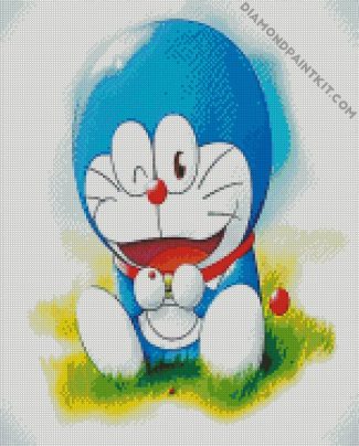 Aesthetic Doraemon diamond painting