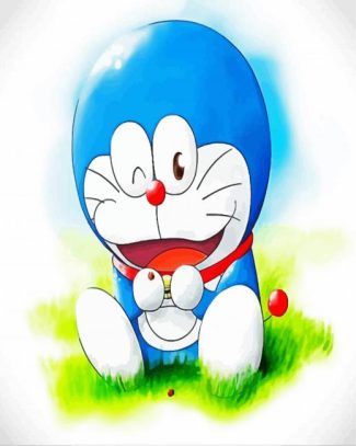 Aesthetic Doraemon diamond painting