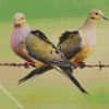 Cute Doves diamond painting