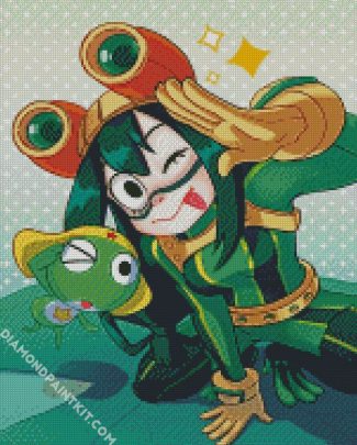 Cute Tsuyu Asui Froppy diamond painting